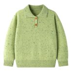 Speckle Knit Polo Jumper
