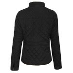Womens Quilted Fully Lined Lightweight Zip Up Jacket - Image 2