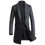 Mens Warm Wool Coat Winter